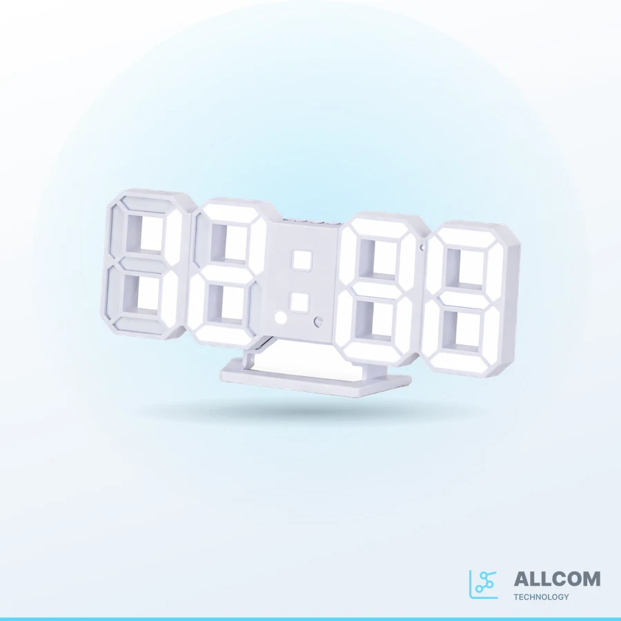 إضاءة 3D Led Table Clock