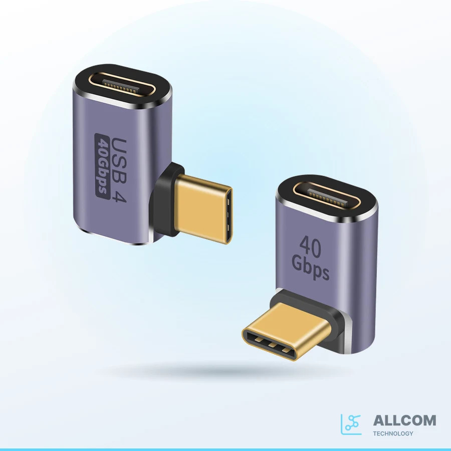محوّل 90° USB4.0 Type C