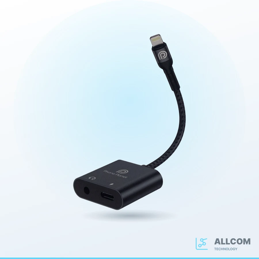 محوّل Phone Planet 2-in-1 Lightning+ Aux to Lightning