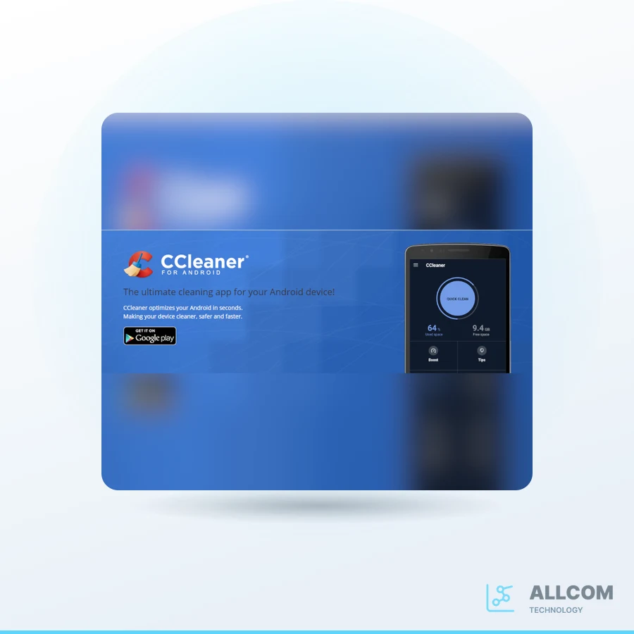برنامج CCleaner Professional for Android Key (1 Year / 1 Device)