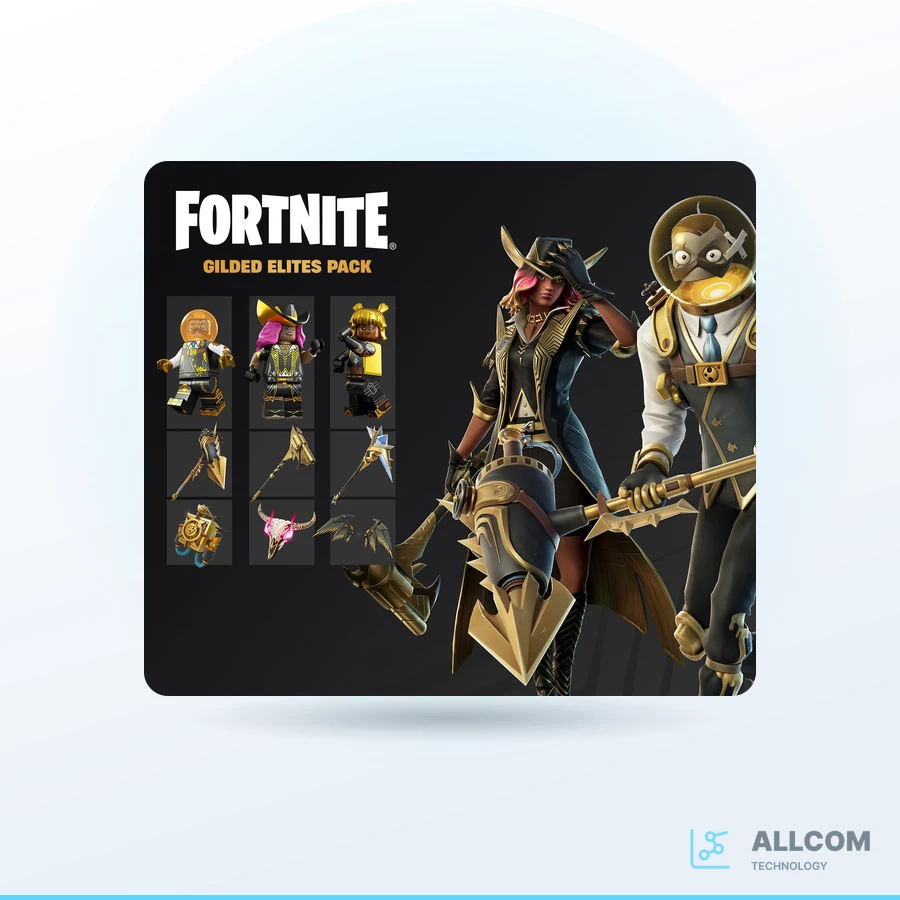 محتوى إضافي Fortnite - Gilded Elites Pack DLC AR XBOX One / Xbox Series X|S