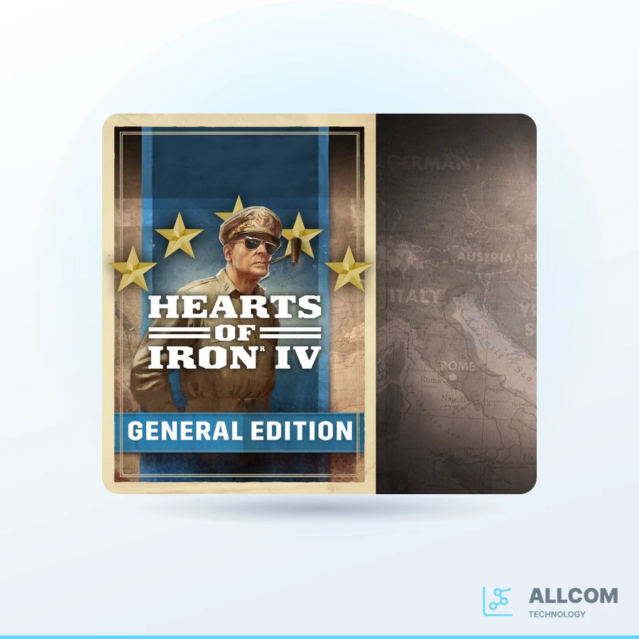 لعبة Hearts of Iron IV: General Edition EU PC Steam