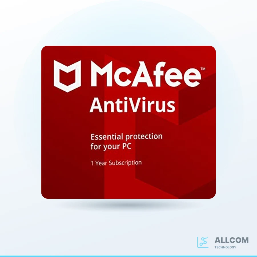 برنامج McAfee AntiVirus 2024 Key 1 Year 1 PC