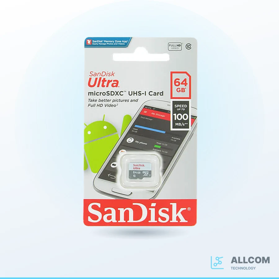بطاقة ذاكرة SanDisk Ultra MicroSDXC UHS-I